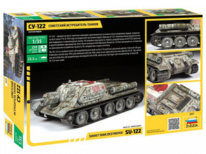 Zvezda 3691 SU-122 Soviet self propelled gun WWII 1/35 – imagen 2