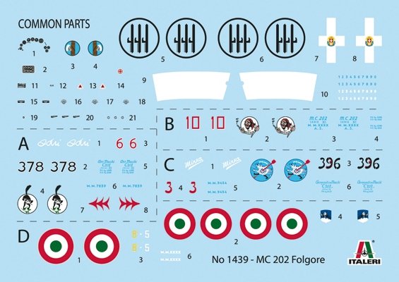 Italeri 1439 MC.202 Folgore 1/72 – zdjęcie 3