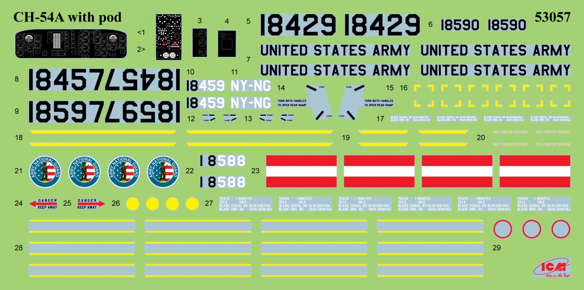 ICM 53057 CH-54A Tarhe with Universal Military Pod 1/35 – Bild 3