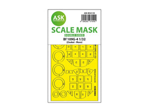 Art Scale Kit M32135 Bf 109 G-4 Double-Sided Express Fit and Self Adhesive Mask for SWS Zoukei-Mura 1/32