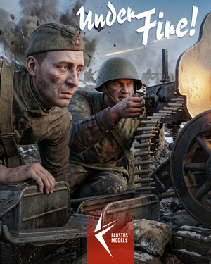 Faustus Models FM16001 “Under Fire” Soviet Machine Gun Team 1/16