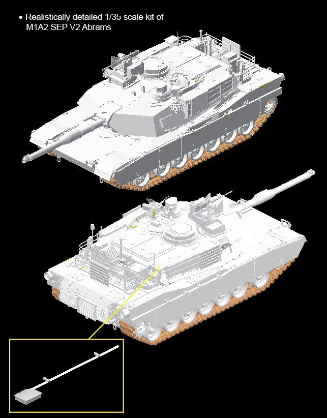 Dragon 3556 M1A2 SEP V2 Abrams 1/35 – image 3