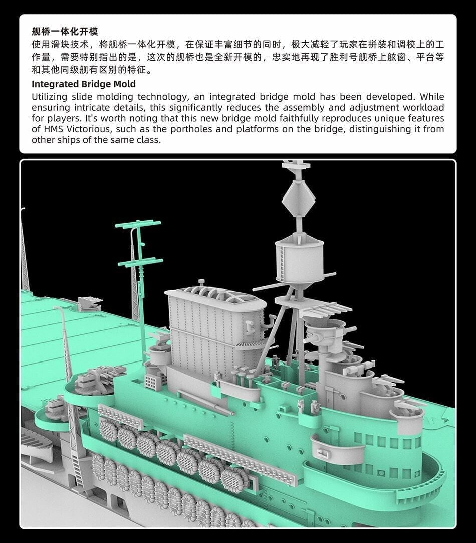 FlyHawk Model FH1135 HMS Victorious 1/700 – imagen 9