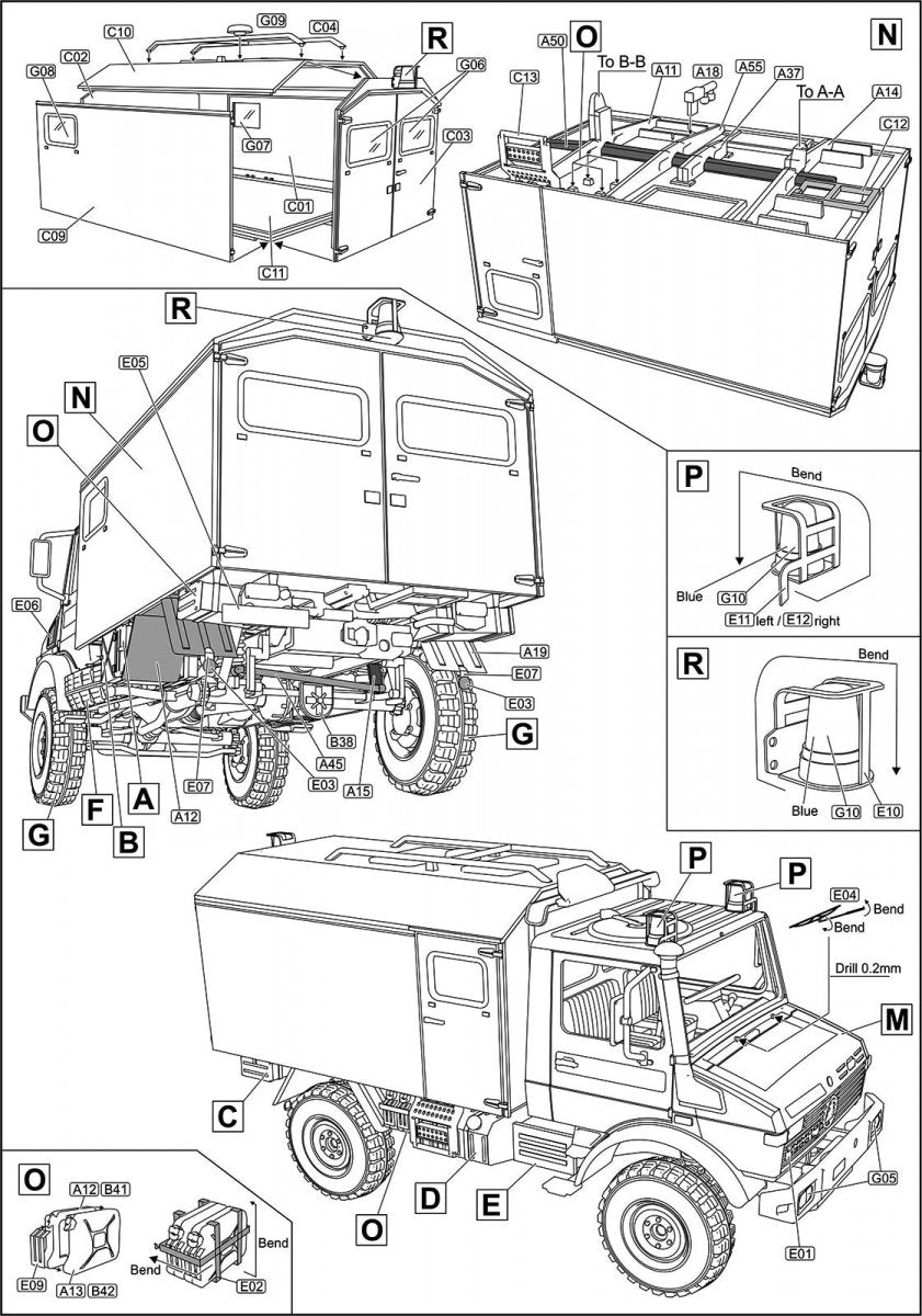 Ace 72451 Unimog U1300L 4x4 Krankenwagen Ambulance1/72 – imagen 5