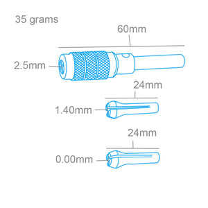 Modelcraft PPV4012-S Pin Chuck Set with 3 Collets – zdjęcie 2