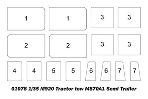 Trumpeter 01078 M920 Tractor tow with M870A1 semitrailer 1/35 – Bild 11