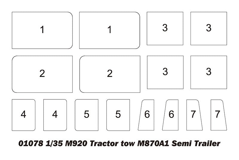 Trumpeter 01078 M920 Tractor tow with M870A1 semitrailer 1/35 – Bild 11
