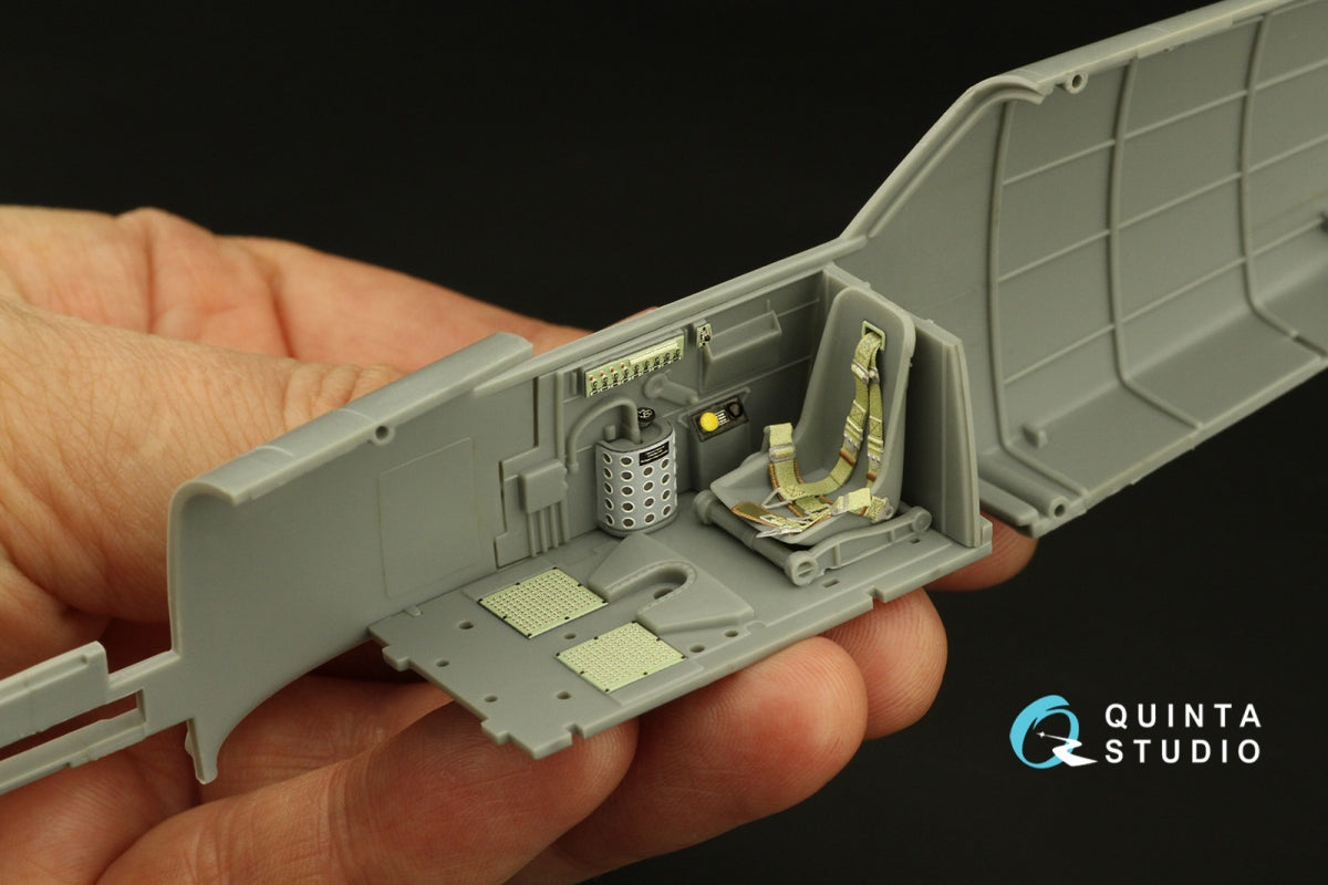 Quinta Studio QD32177 Bf 109E3/4 3D-Printed coloured Interior on decal paper (Trumpeter) 1/32 – imagen 7