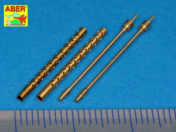 Aber A32013 Set of 2 barrels for 13,2 mm Japanese Type 3 aircraft machine guns used on Mitsubishi A6M5b/c, A6M7, A6M8 1/32 – immagine 2