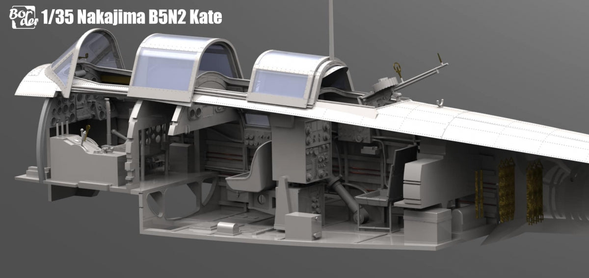 Border Model BF-005 Nakajima B5N2 Type 97 Carrier Attack Bomber &amp;quot;Kate&amp;quot; w/ Full interior 1/35 – zdjęcie 14
