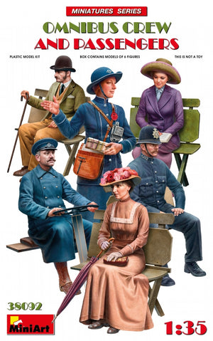 MiniArt 38092 ÉQUIPAGE ET PASSAGERS DE L&amp;#39;OMNIBUS 1/35