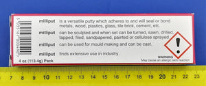 Milliput ML001 Epoxy Putty Standard Yellow-Grey Milliput (113.4g) – Bild 2