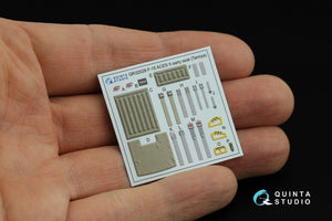 Quinta Studio QD32155 F-15C Early/F-15A/F-15J early 3D-Printed &amp;amp; coloured Interior on decal paper (Tamiya) 1/32 – imagen 8