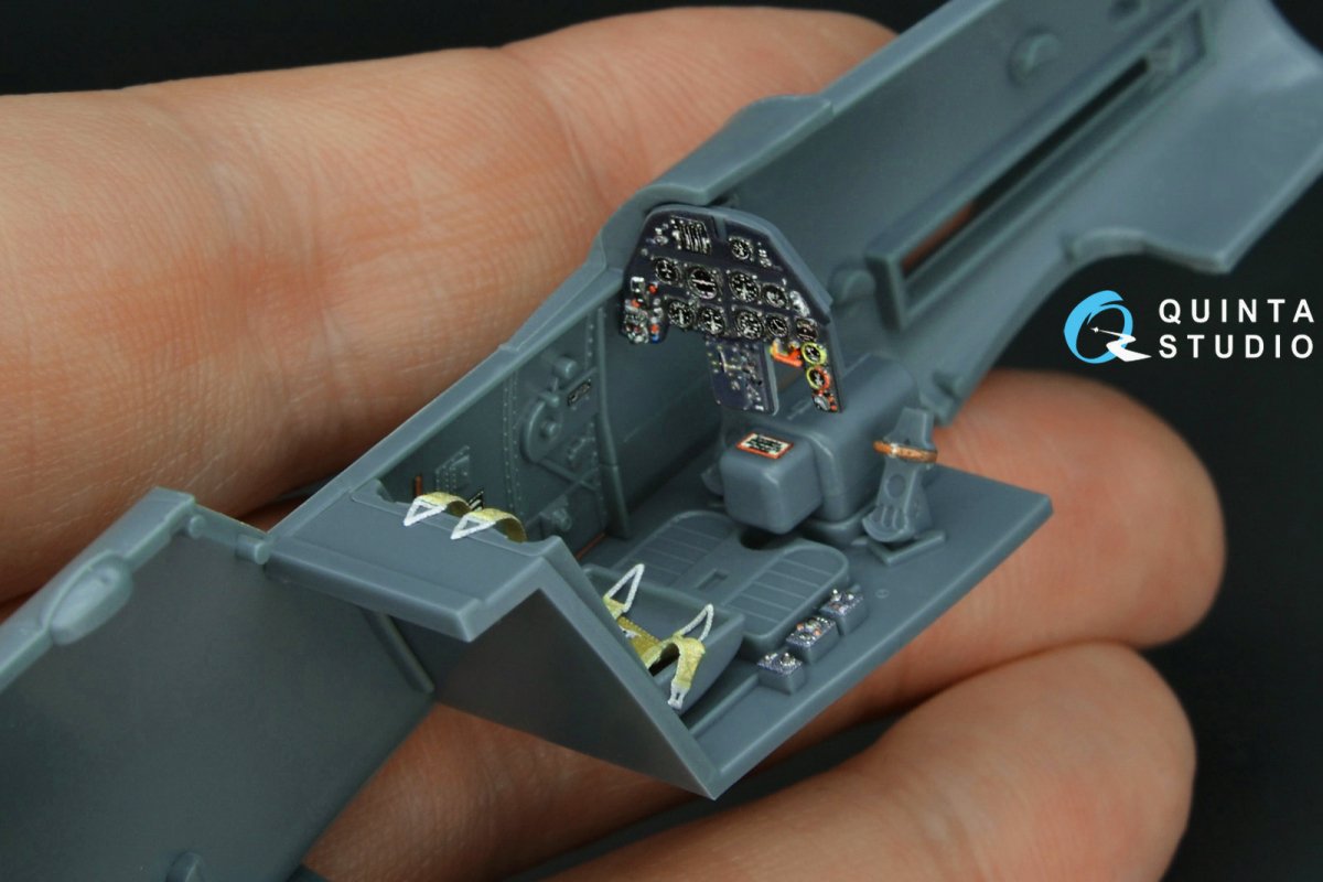 Quinta Studio QD48161 Bf 109G-10 3D-Printed &amp;amp; coloured Interior on decal paper (Eduard) 1/48 – imagen 5