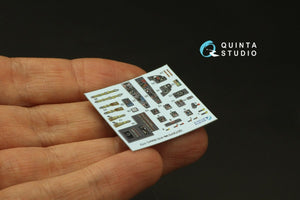 Quinta Studio QD72070 Me 410 3D-Printed &amp;amp; coloured Interior on decal paper (Italeri) 1/72 – imagen 8