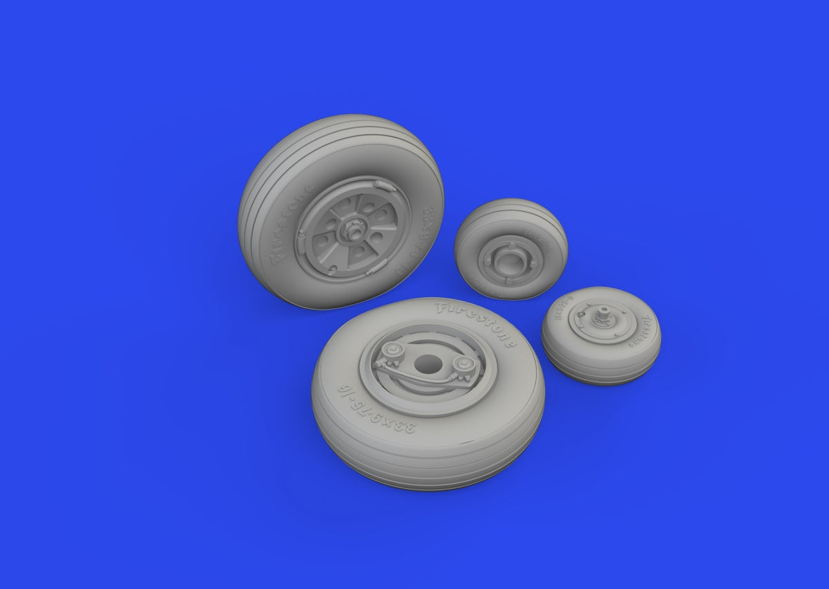 Eduard 648996 Gannet wheels AIRFIX 1/48 – immagine 3