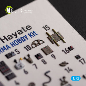 KELIK K72134 Ki-84 Hayate - interior 3D decals for Arma Hobby kit 1/72 – Bild 4