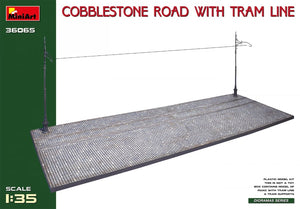 Miniart 36065 ROUTE PAVÉE AVEC LIGNE DE TRAMWAY 1/35