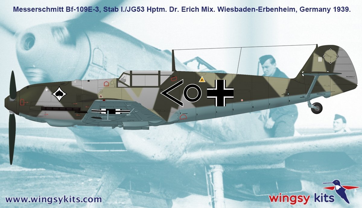 Wingsy Kits D5-08 German WWII Fighter MESSERSCHMITT Bf 109 E-3 1/48 – imagen 16
