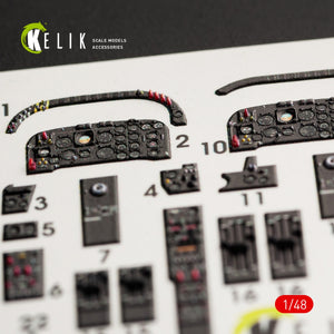 KELIK K48055 IA-58 PUCARA INTERIOR 3D DECALS FOR KINETIC KIT 1/48 – imagen 5