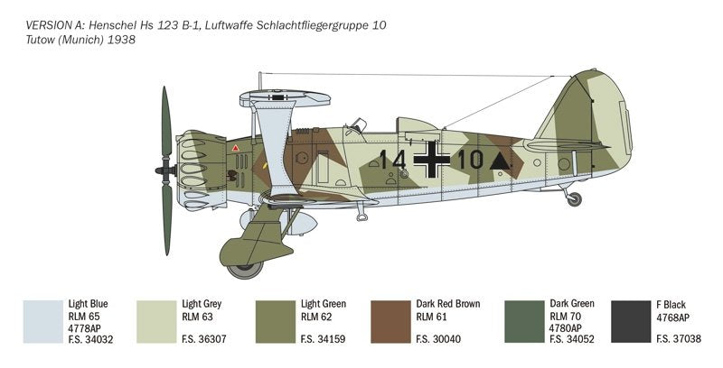 Italeri 2819 HENSCHEL HS 123 1/48 – zdjęcie 6