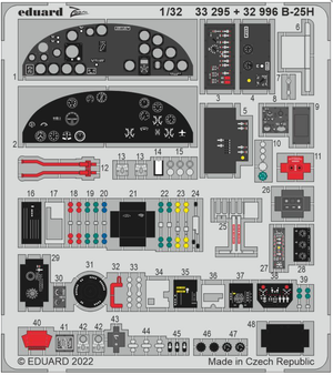 Eduard 32996 B-25H interior HKM 1/32