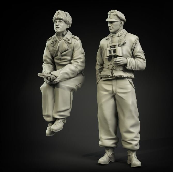 Panzer Art FI35-050 Officiers de chars Waffen-SS Kharkov, set 1/35