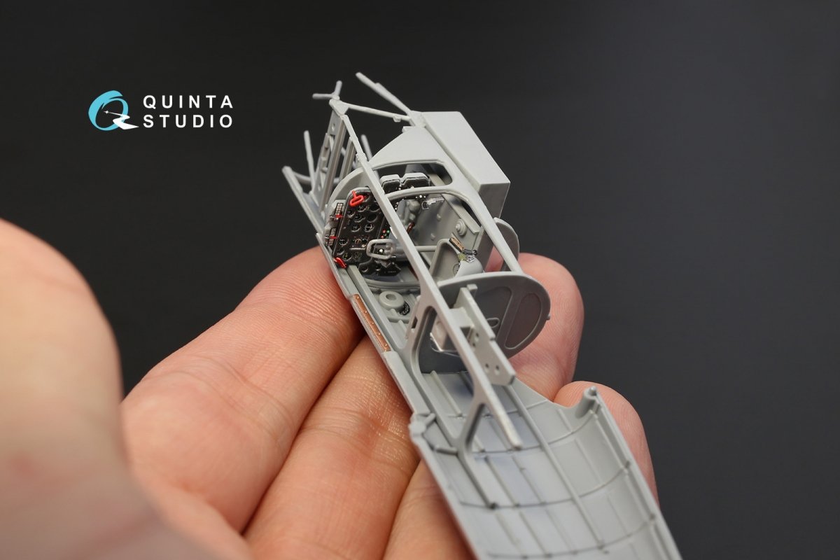 Intérieur imprimé en 3D et coloré sur papier décalcomanie Quinta Studio QD48066 La-5FN (pour kit Zvezda) 1/48 – image 5