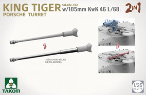 Takom 2178 Sd.Kfz.182 King Tiger Porsche Turret With 105mm KwK 46L/68 - 2 In 1 1/35 – image 4