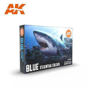 AK Interactive AK11618 BLUE ESSENTIAL COLORS 3GEN SET 6x17 ml – zdjęcie 3