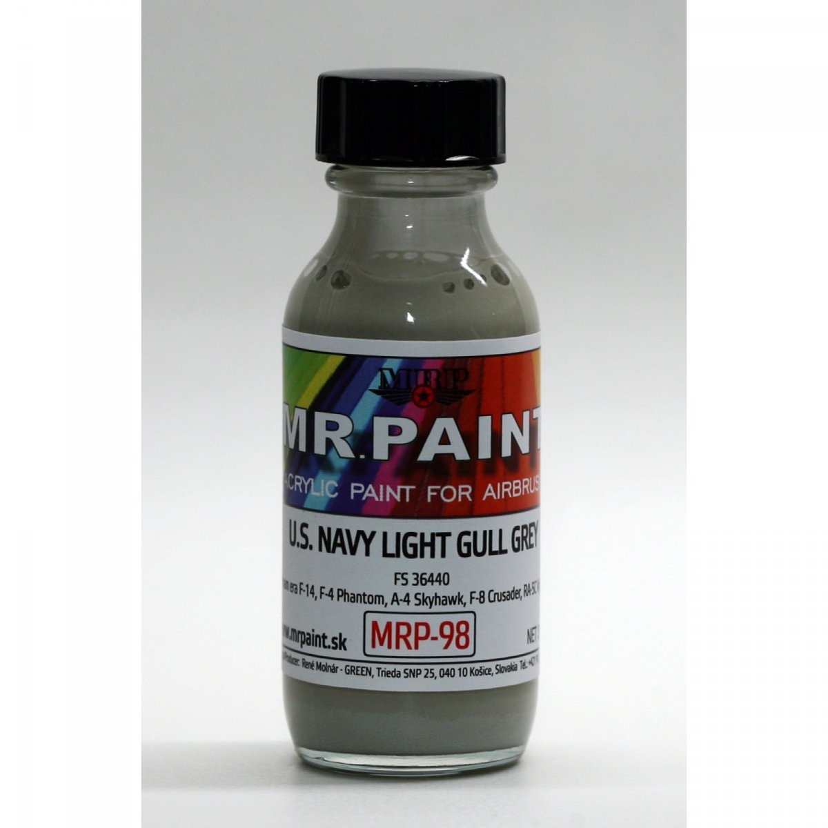 MR. Paint MRP-098 U.S. NAVY LIGHT GULL GREY FS36440 ANA 602 US Navy 30ml – Bild 2