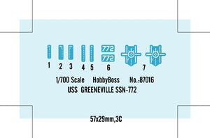 Hobby Boss 87016 SSN-772 USS Greenville 1/700 – imagen 4