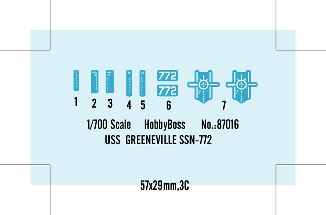 Hobby Boss 87016 SSN-772 USS Greenville 1/700 – imagen 4
