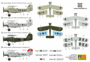 RS Models 94034 Heinkel He-46eBu German WWII Reconnaissance Aircraft 1/72 – immagine 2