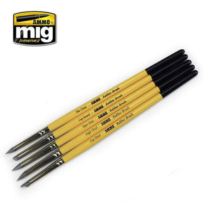 MUNITIONS de Mig Jimenez 7606 ENSEMBLE DE BROSSES EN CAOUTCHOUC – image 2