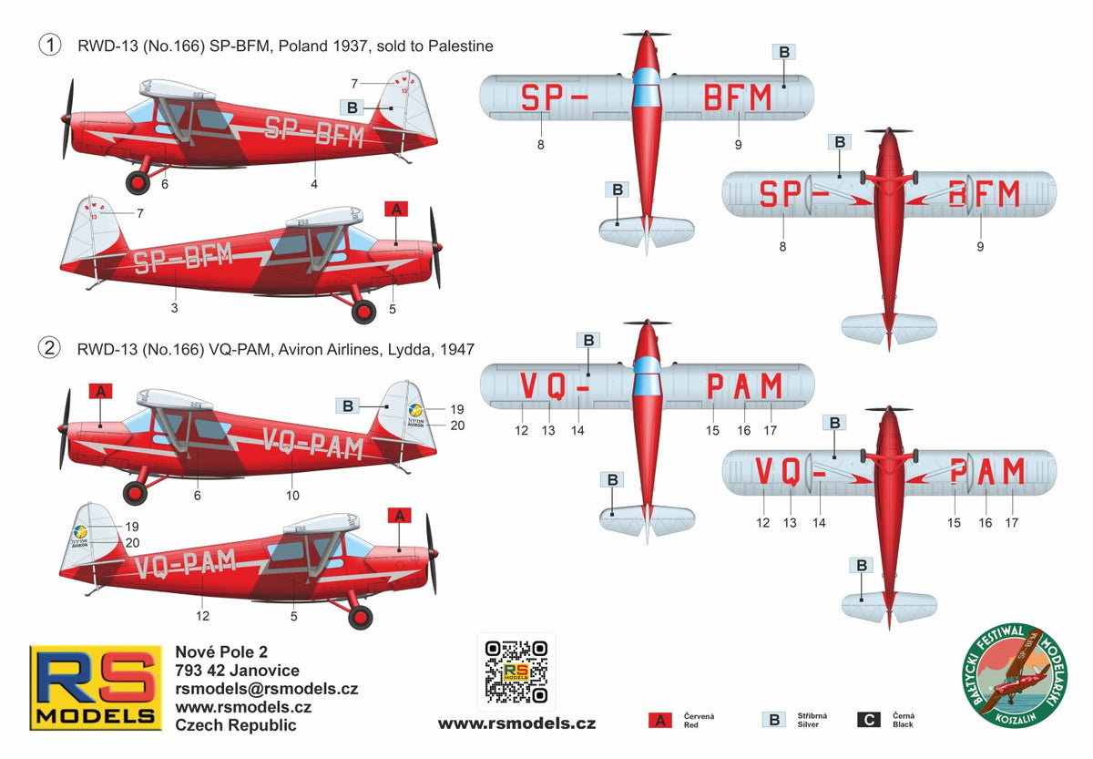 RS Models 94099 RWD-13ST Polish Touring Plane 1/72 – image 2
