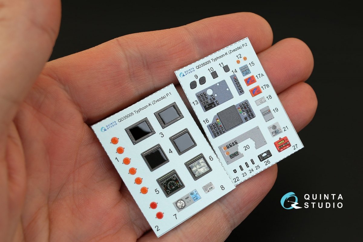 Quinta Studio QD35005 MRAP Typhoon-K 3D-Printed &amp;amp; coloured Interior on decal paper (for Zvezda kits) 1/35 – immagine 5