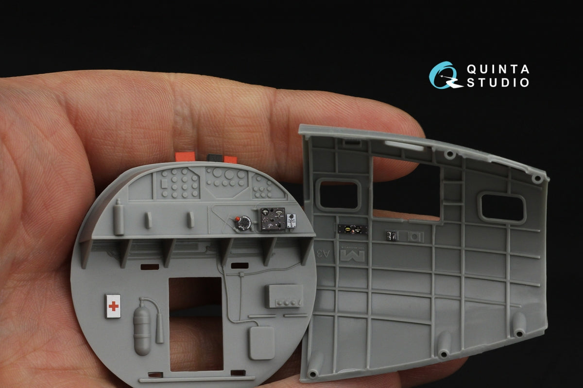 Quinta Studio QDS-48542 Boeing B-17F 3D-Printed &amp;amp; coloured Interior on decal paper (HK models, Eduard) (small version) 1/48 – imagen 9