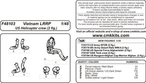 CMK F48103 Vietnam LRRP US Helicopter crew (2 figures) 1/48 – immagine 3
