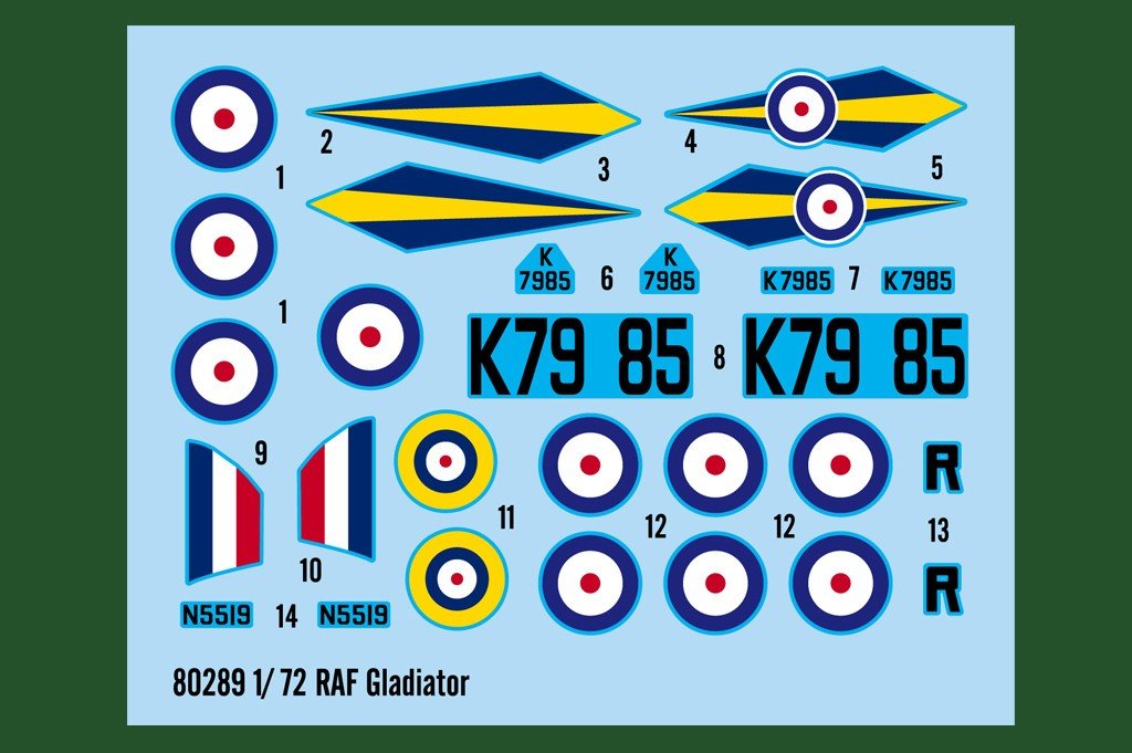 Hobby Boss 80289 RAF Gladiator 1/72 – immagine 4