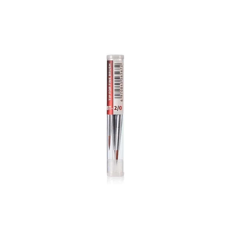 Embouts de pinceaux fins DSPIAE FBT-2/0 2/0 (lot de 3) / Embouts de pinceaux de précision