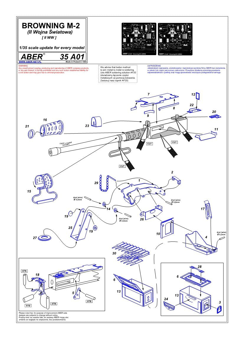 Aber 35A054 Osłony boczne do PzKpfw III 1/35 – immagine 3
