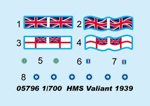Trumpeter 05796 HMS Valiant (version 1939) 1/700 – image 8