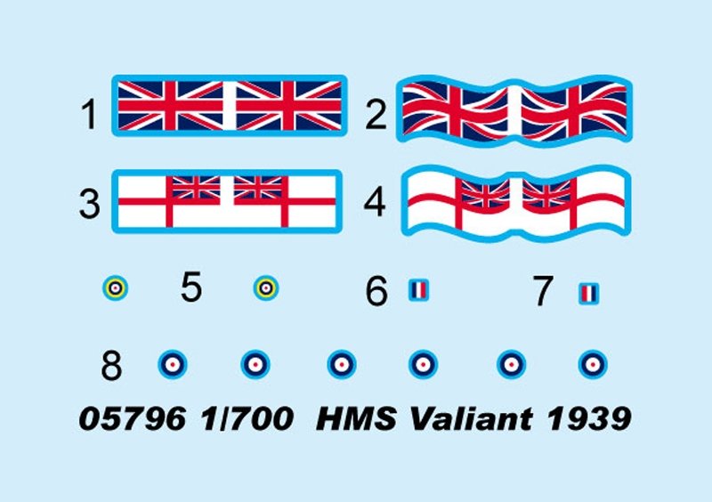 Trumpeter 05796 HMS Valiant (version 1939) 1/700 – image 8