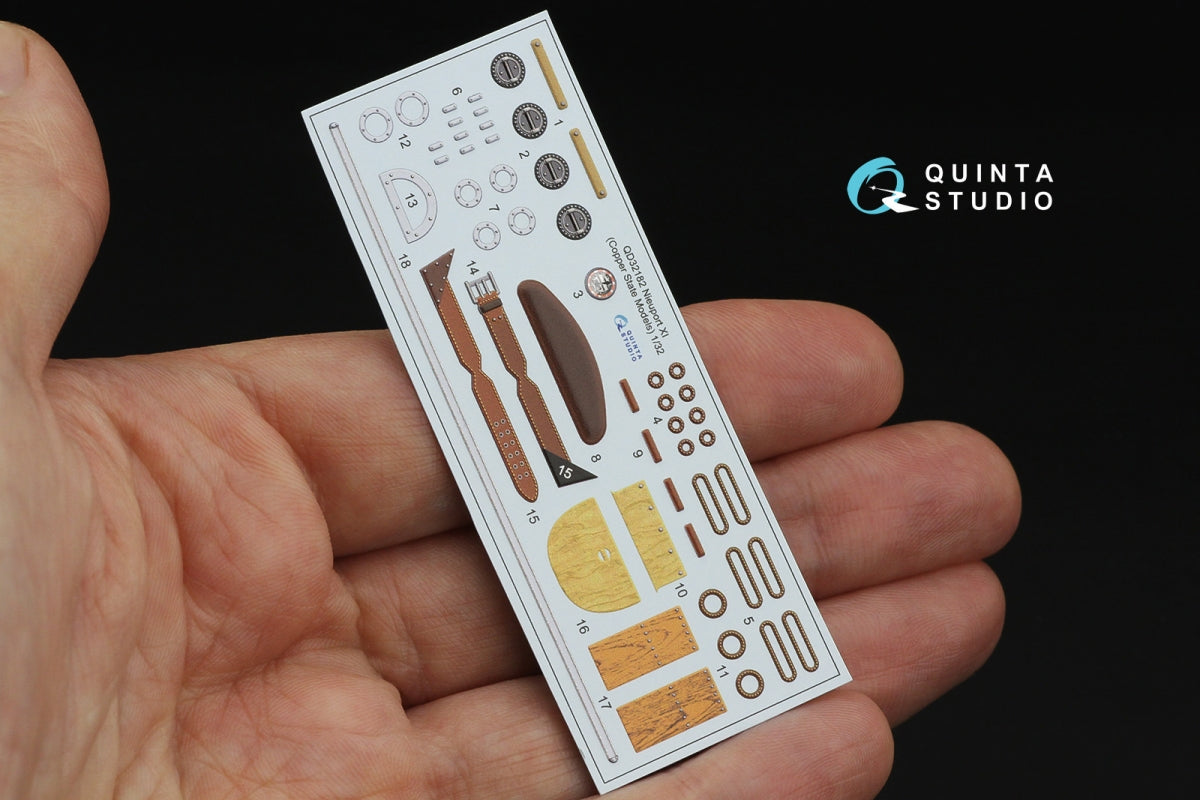 Quinta Studio QD32182 Nieuport XI 3D-Printed &amp;amp; coloured Interior on decal paper (CSM) 1/32 – imagen 3