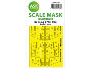 Art Scale Kit M32141 Dornier Do 335A-0 Pfeil Double-Sided Mask for Zoukei Mura 1/32