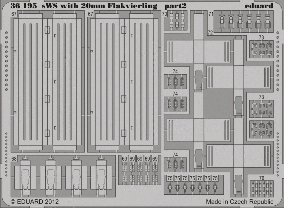 Eduard 36195 sWS with 20mm Flakvierling GREAT WALL HOBBY 1/35 – imagen 2