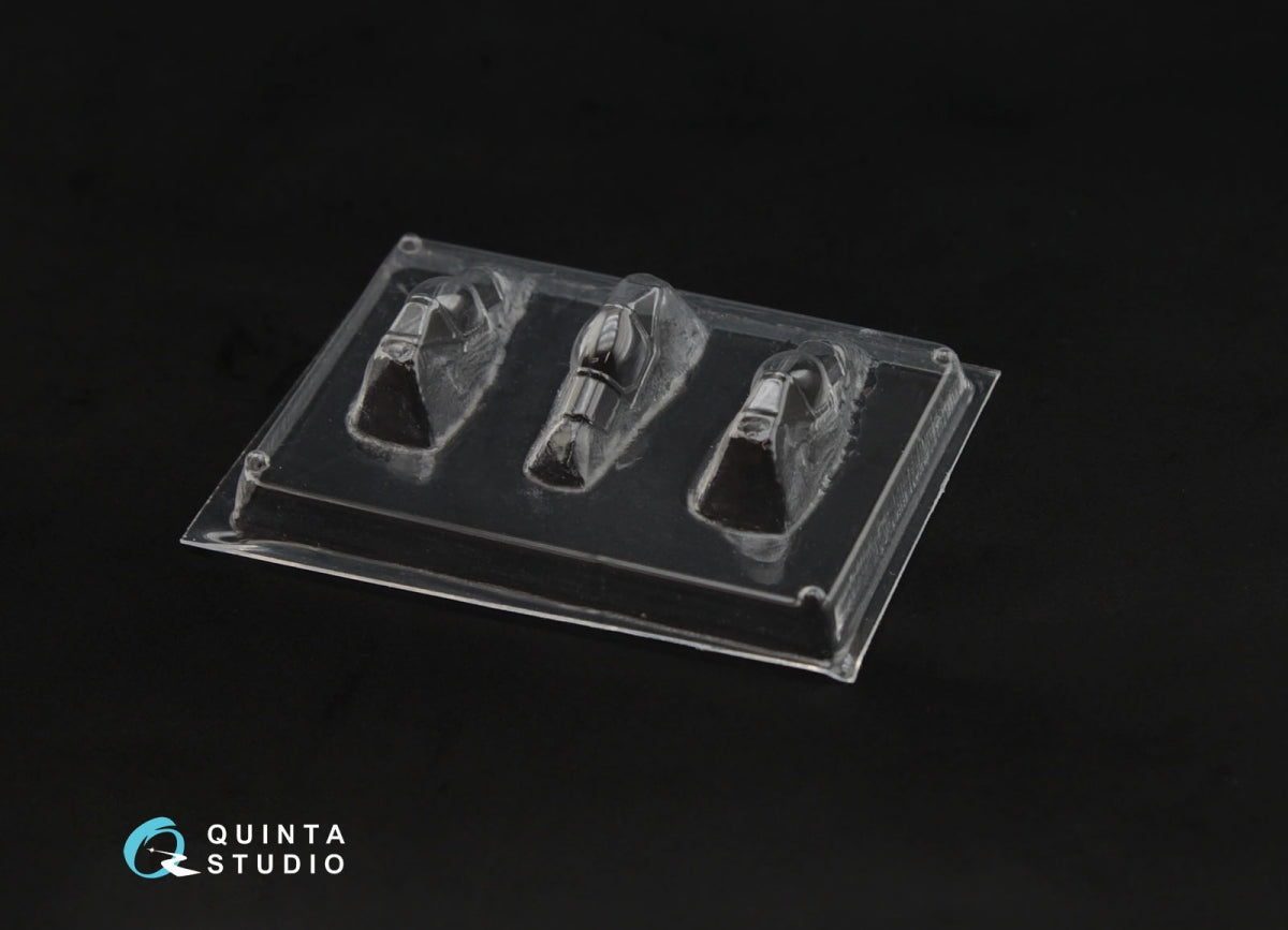 Quinta Studio QC144001 Spitfire Mk.IX vacuuformed clear canopy, 3 pcs (for Eduard kit) 1/144 – imagen 2