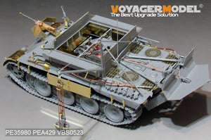 Maquette Voyager PE35980 Bergepanther Ausf.A allemand de la Seconde Guerre mondiale (type tardif, porte-outils Panther G) - Base pour TAKOM 2101 au 1/35 – image 9
