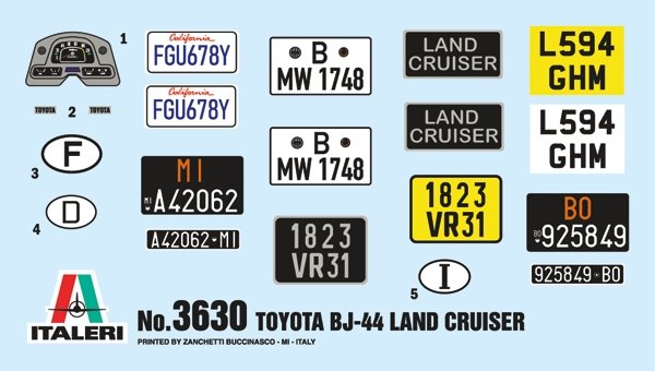 Italeri 3630 Toyota BJ44 Land Cruiser 1/24 – Bild 10